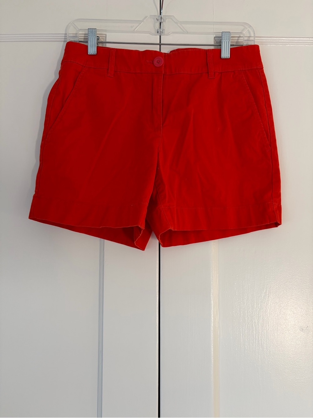 Nautica Orange Red Twill Chino Shorts Size 6